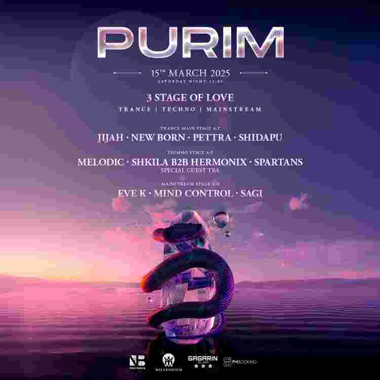 Event image Purim • Gagarin • Millennium 