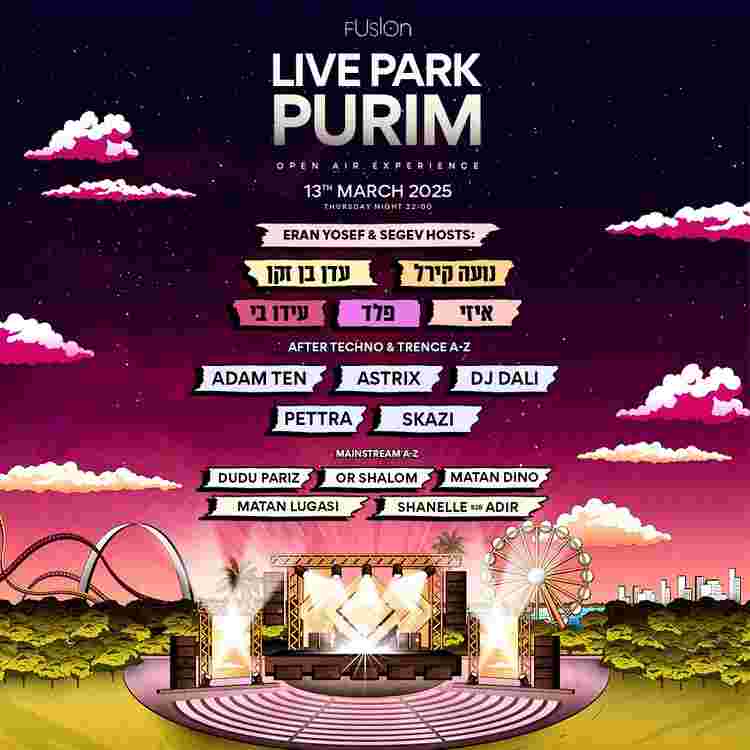 Event image ᶠᵁˢᴵᴼᴺ LIVE PARK PURIM • 13.3