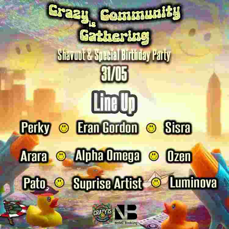 Event image Crazy’is Community Shavuot & Birthday