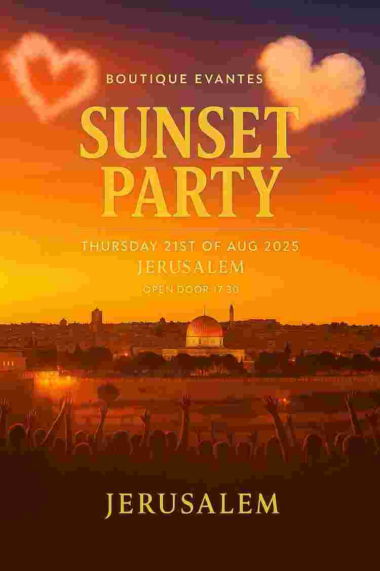 Event image Roof Sunset party JLM Boutiqe event 