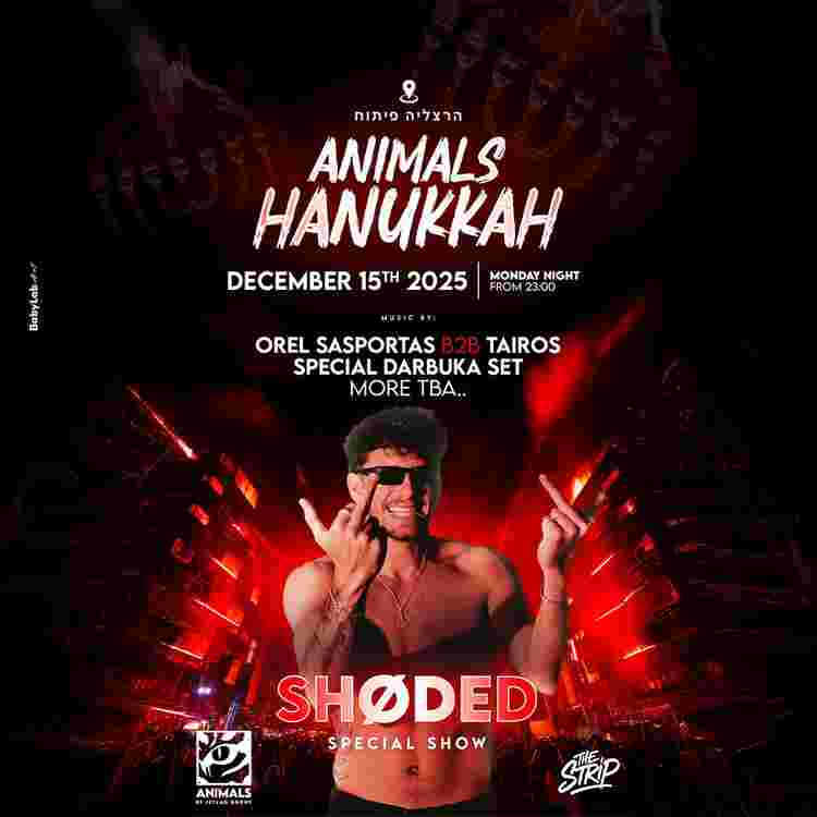 Event image HANUKKAH FESTIVAL BY ANIMALS   