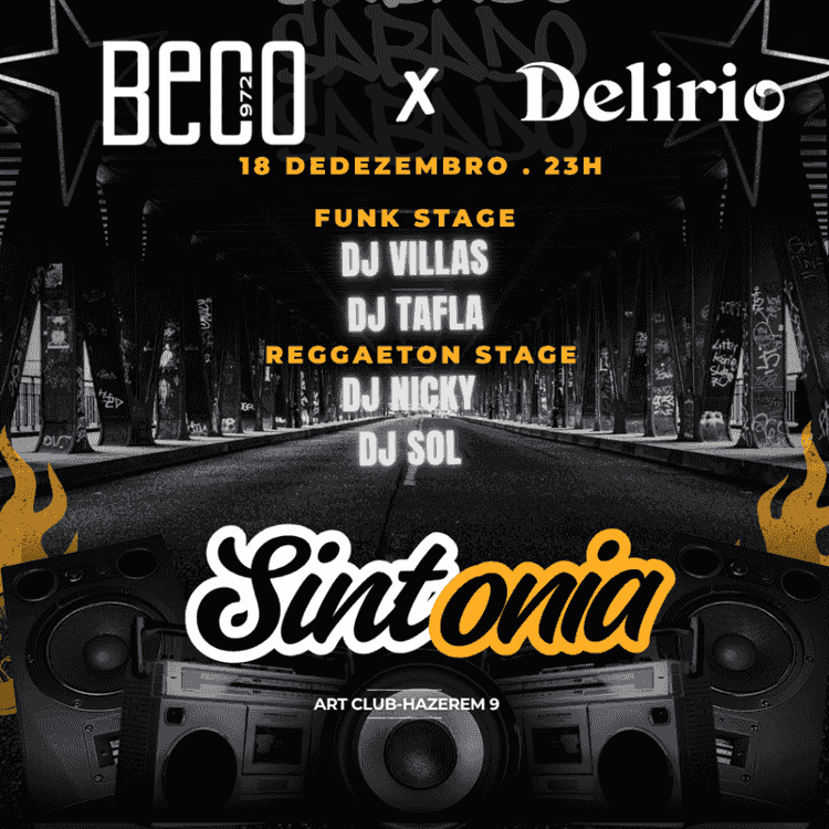 Event image Sintonia - Beco972 x Delirio