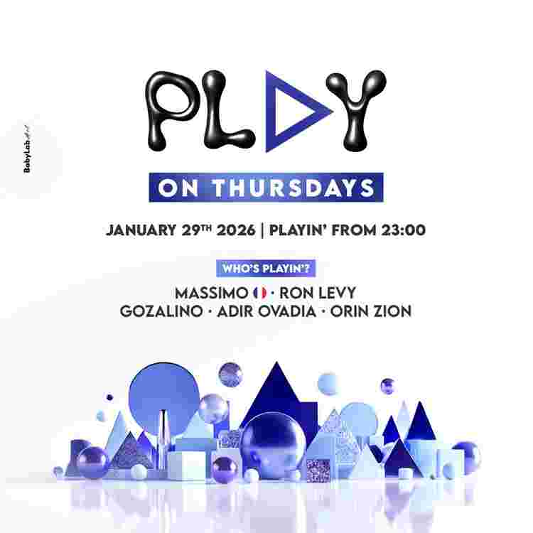 Event image PLAY TLV // MAINSTREAM NIGHT // 29.1